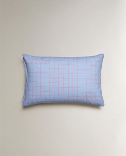 Наволочка Zara Home, лён 55%, хлопок 45%, в клетку, 2646/091