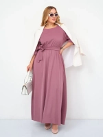 Платье на резинке с поясом