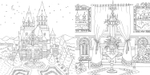 Romantic Country: A Fantasy. Coloring Book