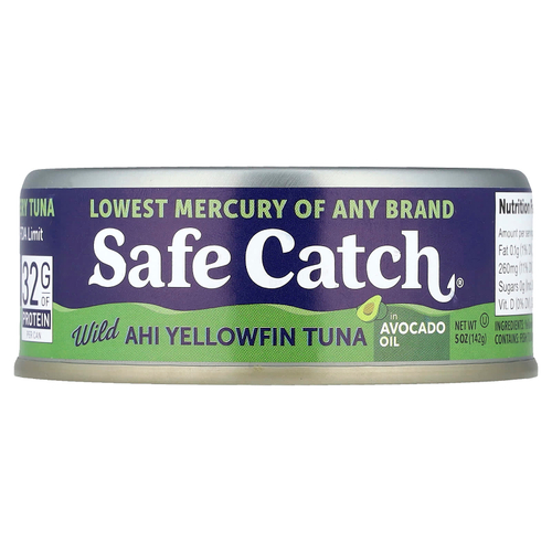 Safe Catch, дикий желтоперый тунец в масле авокадо, 142 г (5 унций)