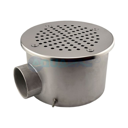 СД.60.2/1 Слив донный круглый д.165х100 2" (внутр.) пленка AISI-316