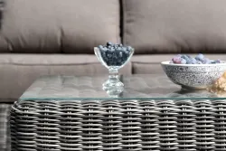 "Боно" лаунж-зона из искусственного ротанга, цвет графит