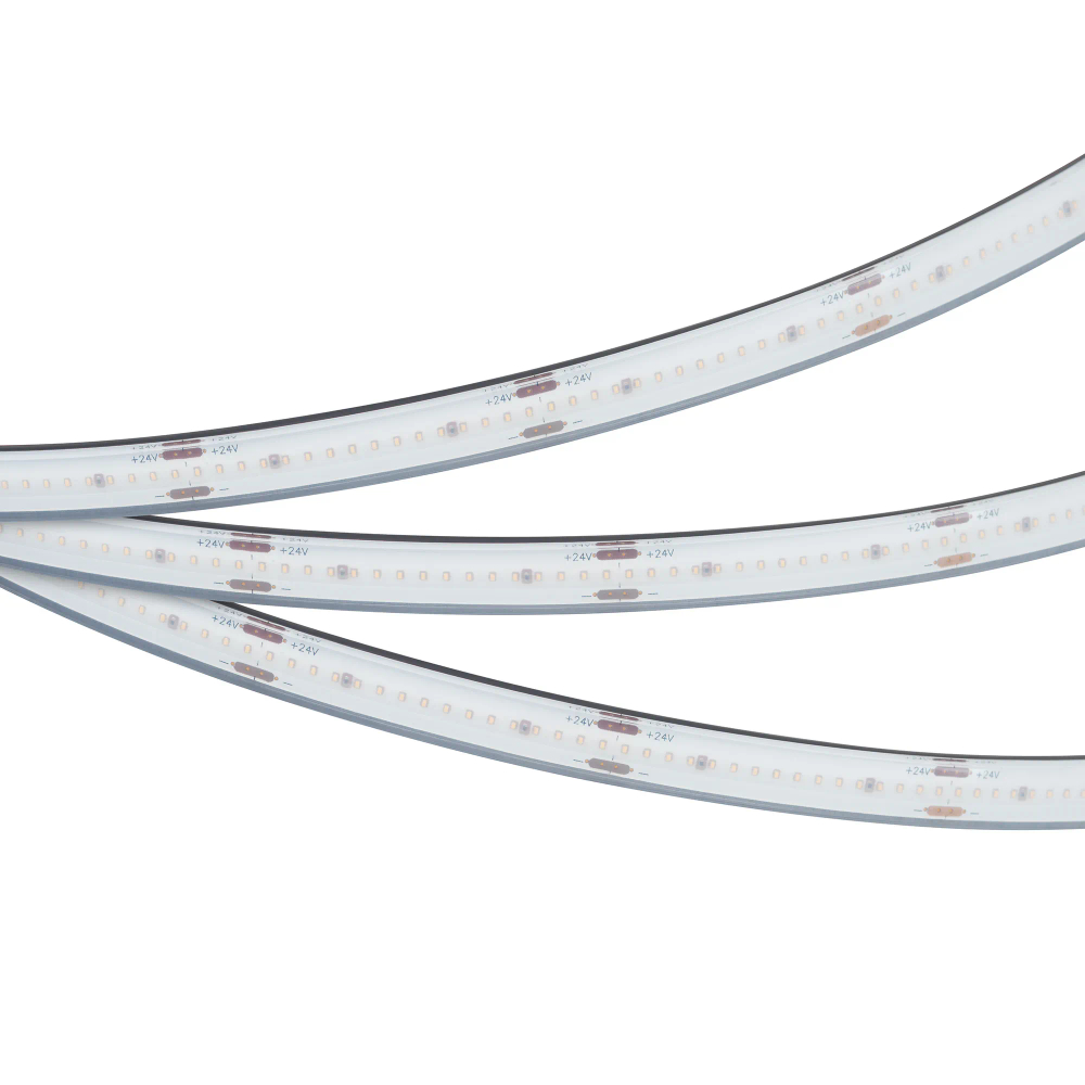 Светодиодная лента герметичная CSP-PFS-X320-10mm 24V Warm3000 (10 W/m, IP68, TWP100, 5m) (Arlight, -) 045052