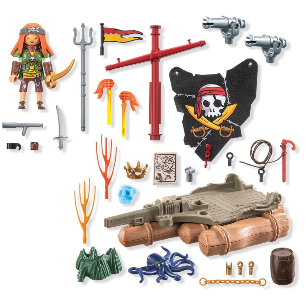 Playmobil - Pirates Пиратский плот с сокровищем 71794
