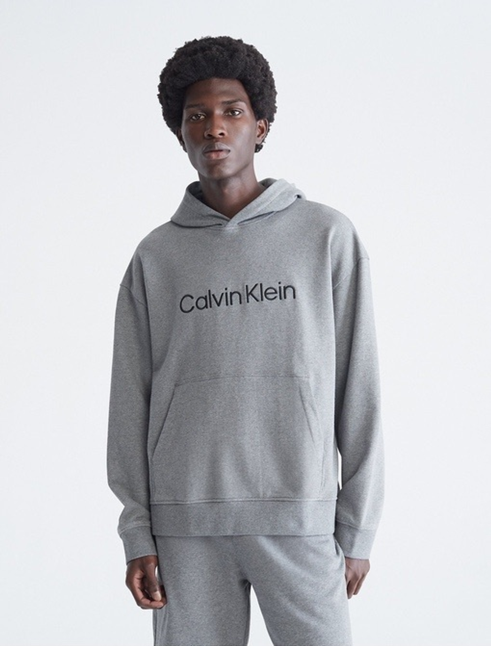 Худи Calvin Klein Relaxed Fit Standard Logo Medium Grey Heather