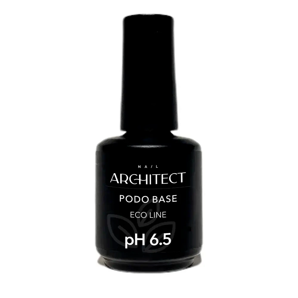 Nail ARCHITECT PODO BASE Прозрачная бескислотная эластична база-грунтовка для гелевой системы и покрытия в педикюре, 15 ml