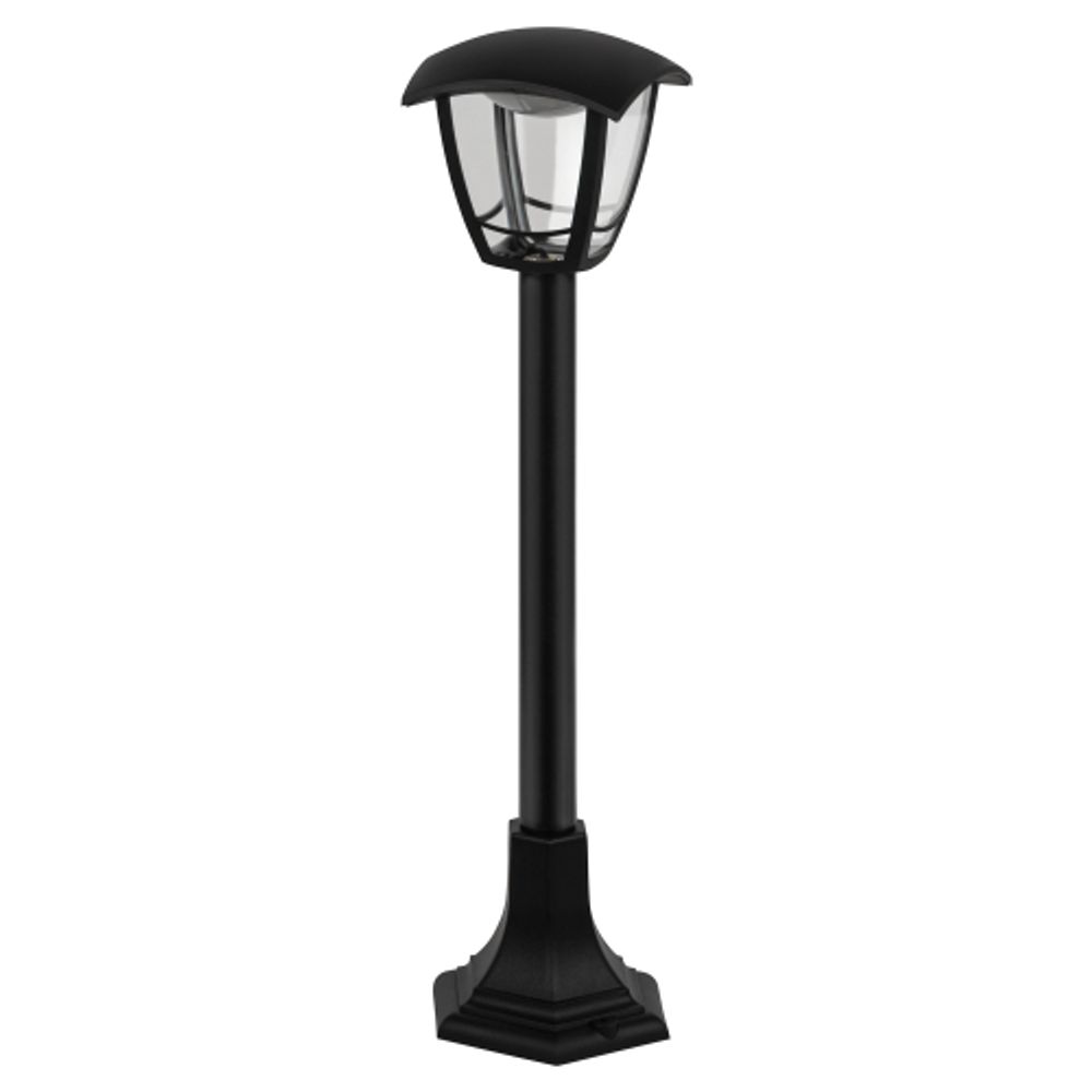Садово-парковый светильник ЭРА ДТУ 07-8-002 Валенсия 4 черный 4 гранный напольный IP44 светодиодный 8Вт 3000K