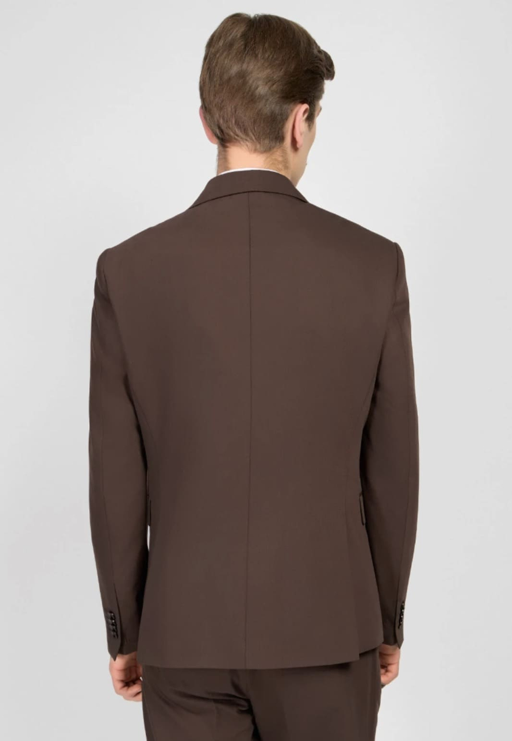 Мужской классический костюм (коричневый) А37