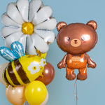 Фольгированный шар-фигура «Ромашка», 89 см