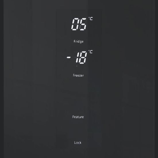Холодильник Ginzzu NFK-465 Black glass