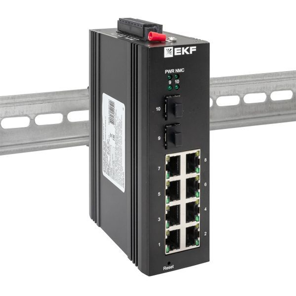 Коммутатор промышленный управляемый EKF TSX-ML2-2GX/SFP-8GT