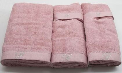 Набор полотенец 5шт Blumarine Benessere темно-розовый