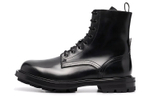 Alexander McQueen Alexander McQueen cowhide Surface Polished Short Boots Men's Black