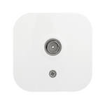 Розетка TV (телевизионная) "звезда" IP20 белый Quteo Legrand