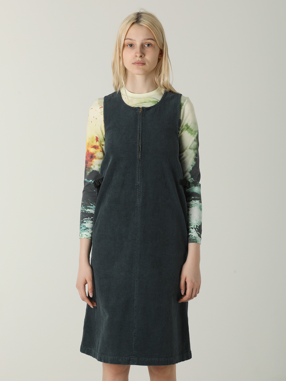 Платье Waffle Cord Mid-length Dress