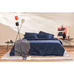 Плед из шерсти мериноса серого цвета из коллекции essential, 130х180 см