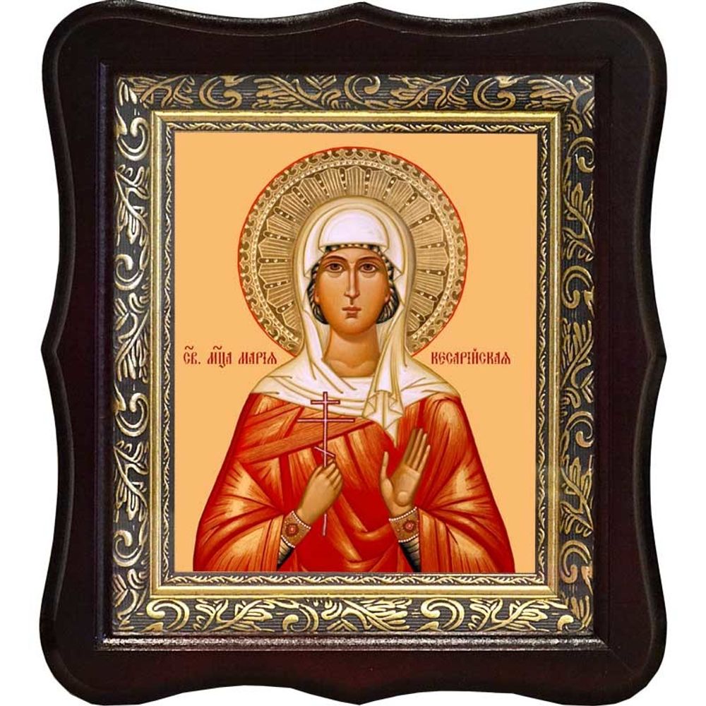 Мария Кесарийская (Палестинская) мученица. Икона на холсте.