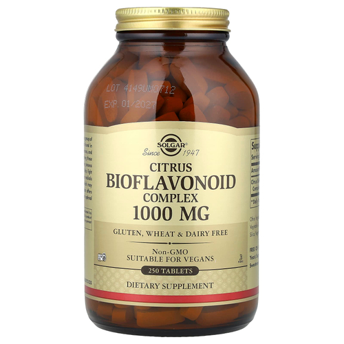 Solgar, Комплекс цитрусовых биофлавоноидов, 1000 мг, 250 таблеток