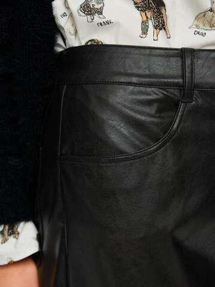 Marc Cain Брюки высокой посадки из мягкой эко-кожи