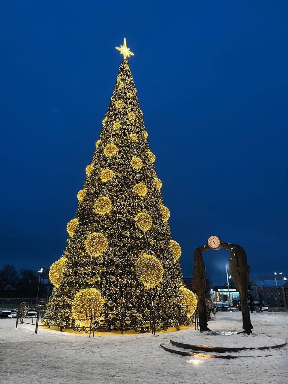 светодиодные сферы на елку