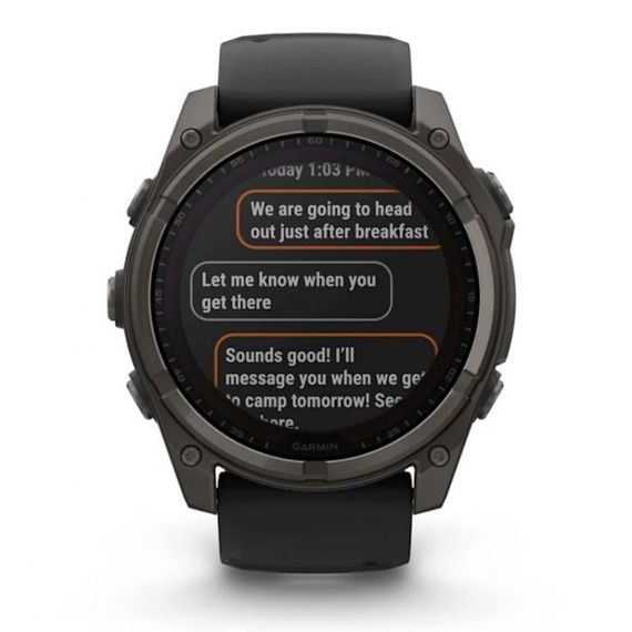 Garmin Fenix 8 51 мм Solar – титановый корпус, сапфировое стекло, солнечная зарядка