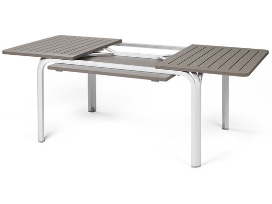Стол пластиковый раздвижной Alloro 140 Extensible цвет белый/тортора Nardi Италия