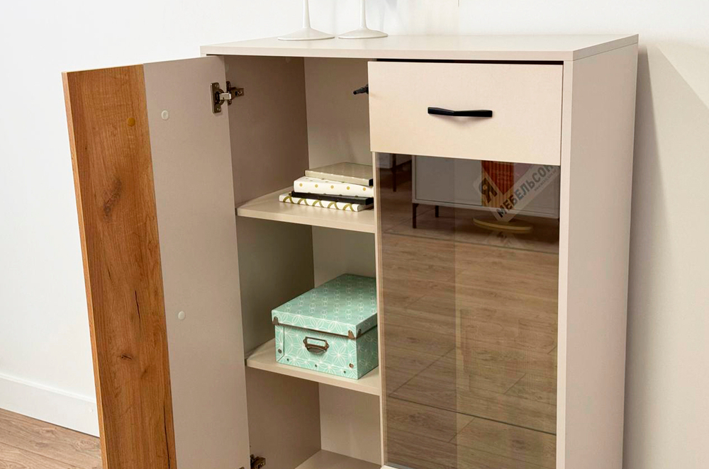 Доминика (MebelSon) Комод со стеклом