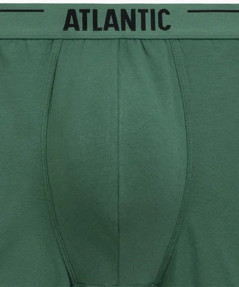 Трусы мужские боксеры (3шт) Atlantic 3MH-011, хлопок, светлый деним + индиго + темно-зеленый