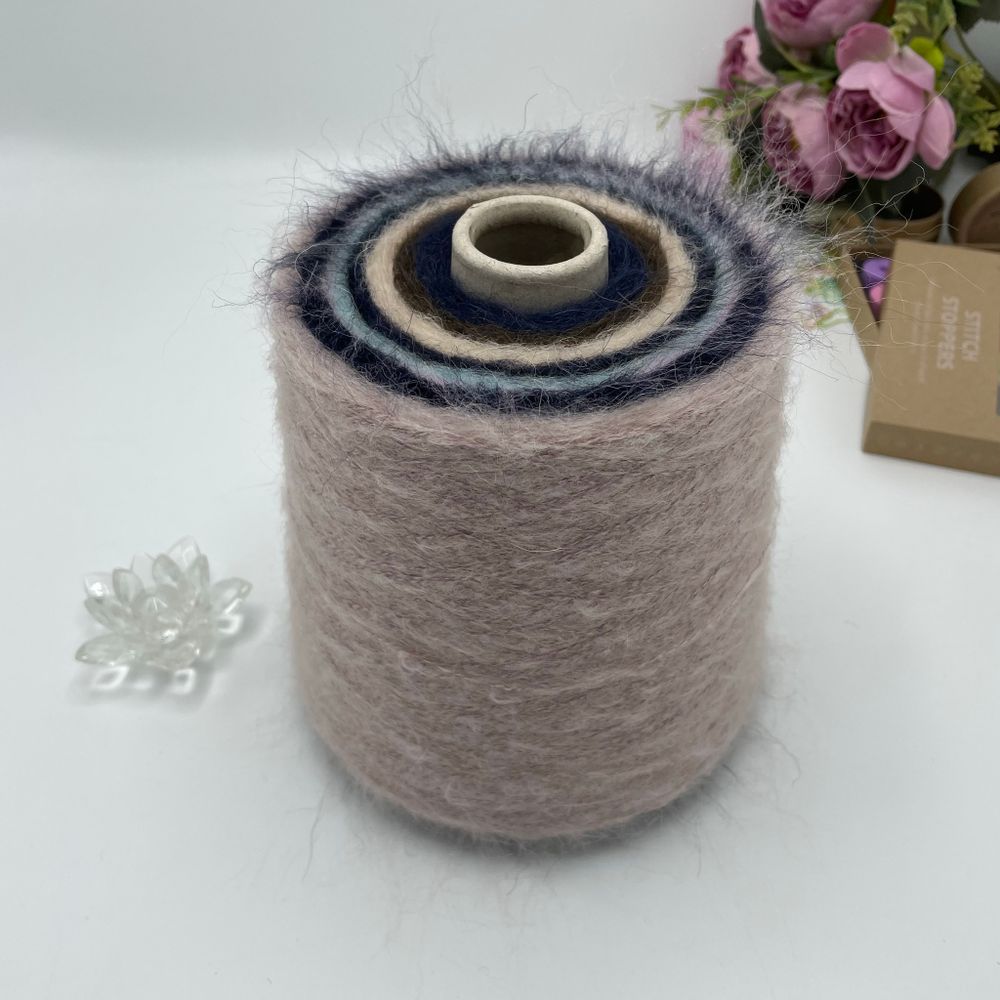 Набор микс мохер на конусе, разные цвета