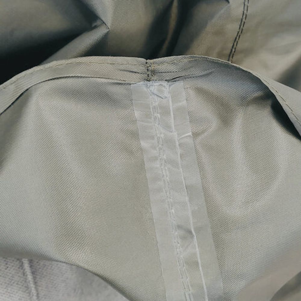 Дождевик-пончо хаки на кнопках многоразовый с ПВХ покрытием и мешком для хранения ГРАНДМАСТЕР, 610882