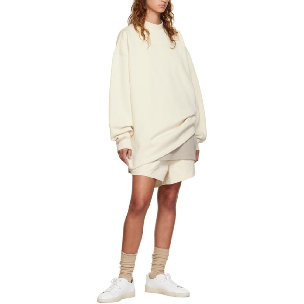 Шорты Fear of God Essentials FW22 Nylon Running Shorts Egg shell Logo, FOG-FW22-0792