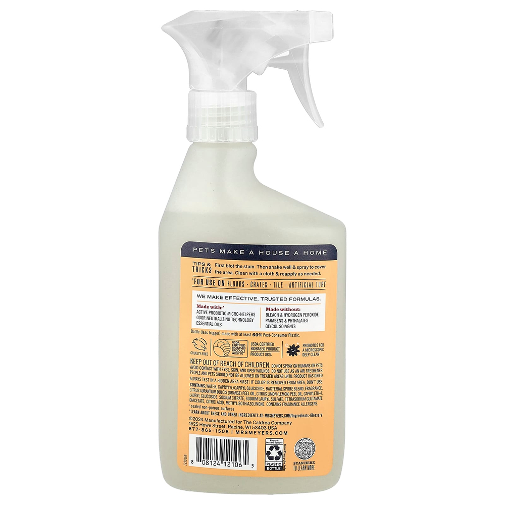 Mrs. Meyers Clean Day, Pet Multi-Surface Cleaner, апельсиновый цвет, 473 мл (16 жидк. Унций)