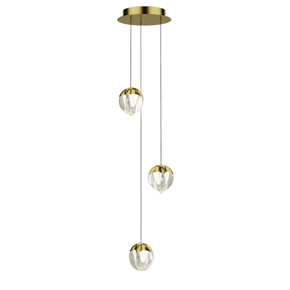 Подвесной светильник MD24001033-3A gold/clear