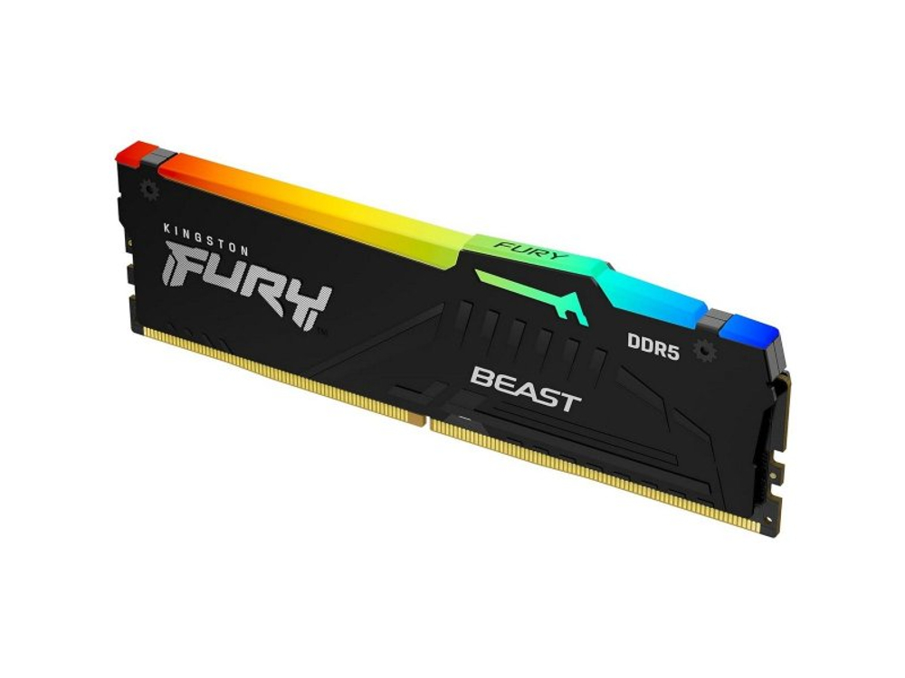 Оперативная память Kingston Fury Beast Black RGB EXPO KF560C36BBE2A-16, DDR5 1х 16ГБ 6000 МГц, DIMM, RTL