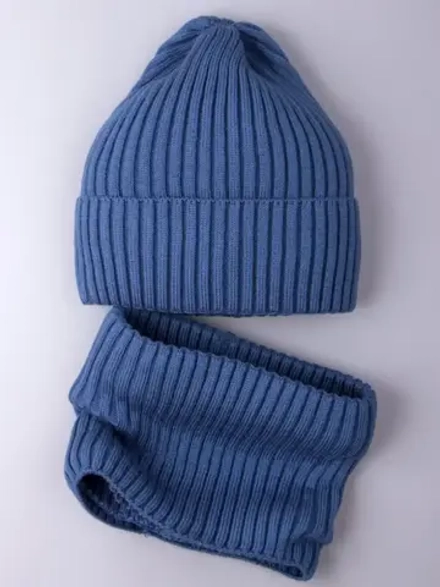 Шапка для мальчика со снудом осенняя