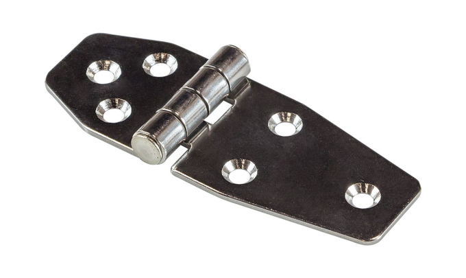 Петля дверная 100х40х2 мм, разновеликая, нержавеющая