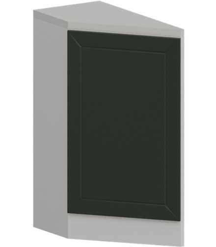 Кухня Модуль ШНТ 300 (левый) Белый / Насыщенно-зеленый