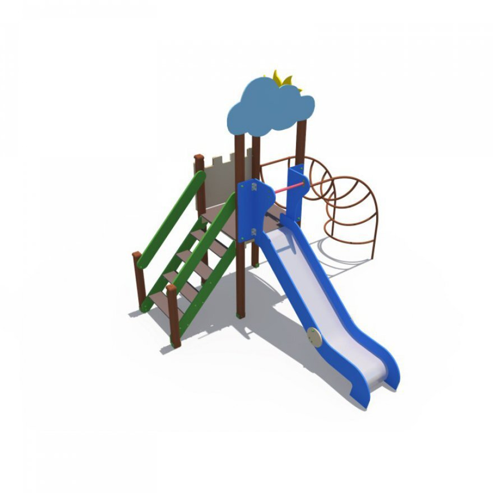 Игровой комплекс Совёнок с металлическим скатом Н-1200 ДИО 04118