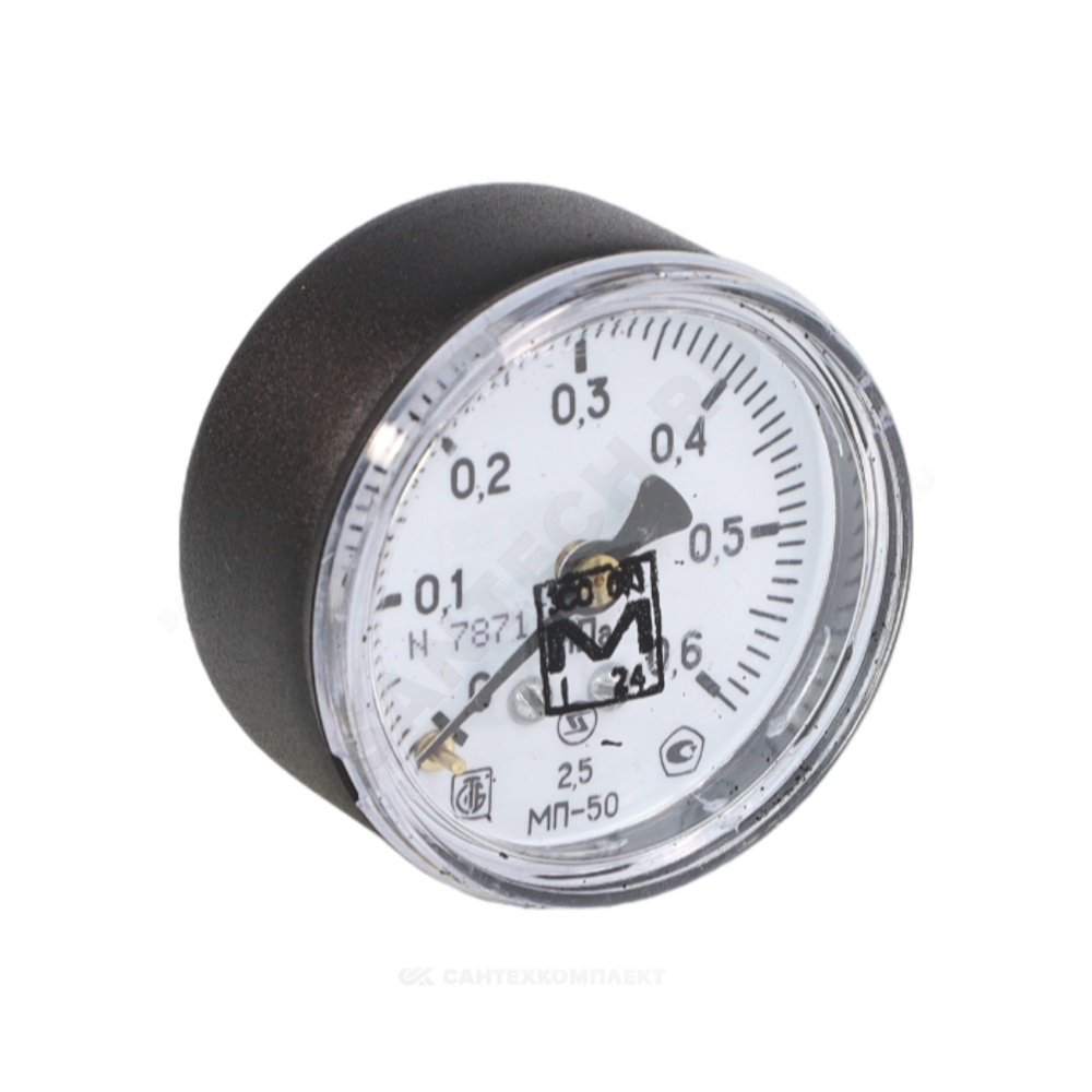 Манометр МП-50 осевой Дк50мм 0-0,6 МПа кл.2,5 G1/4" ЗАВОД ТЕПЛОТЕХНИЧЕСКИХ ПРИБОРОВ