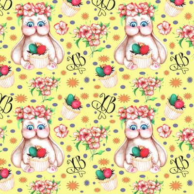 пасхальный пухляш на желтом