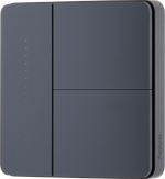 Умный настенный выключатель Z1 Pro (2 клавиши), цвет: серый, модель ZNQBKG43LM_gr