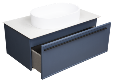 Тумба под раковину La Fenice Elba Blu Grigio синяя 90 FNC-01-ELB-BG-90