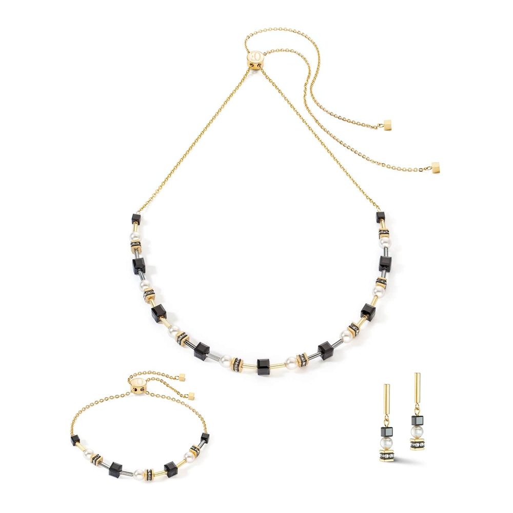 Серьги Coeur de Lion Black-Gold 4085/21-1316