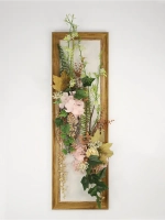 Искусственные цветы для декора стен