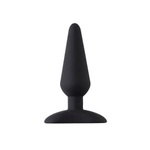 Черная анальная пробка Unicorn S - 9,5 см. (Цвет: черный)
