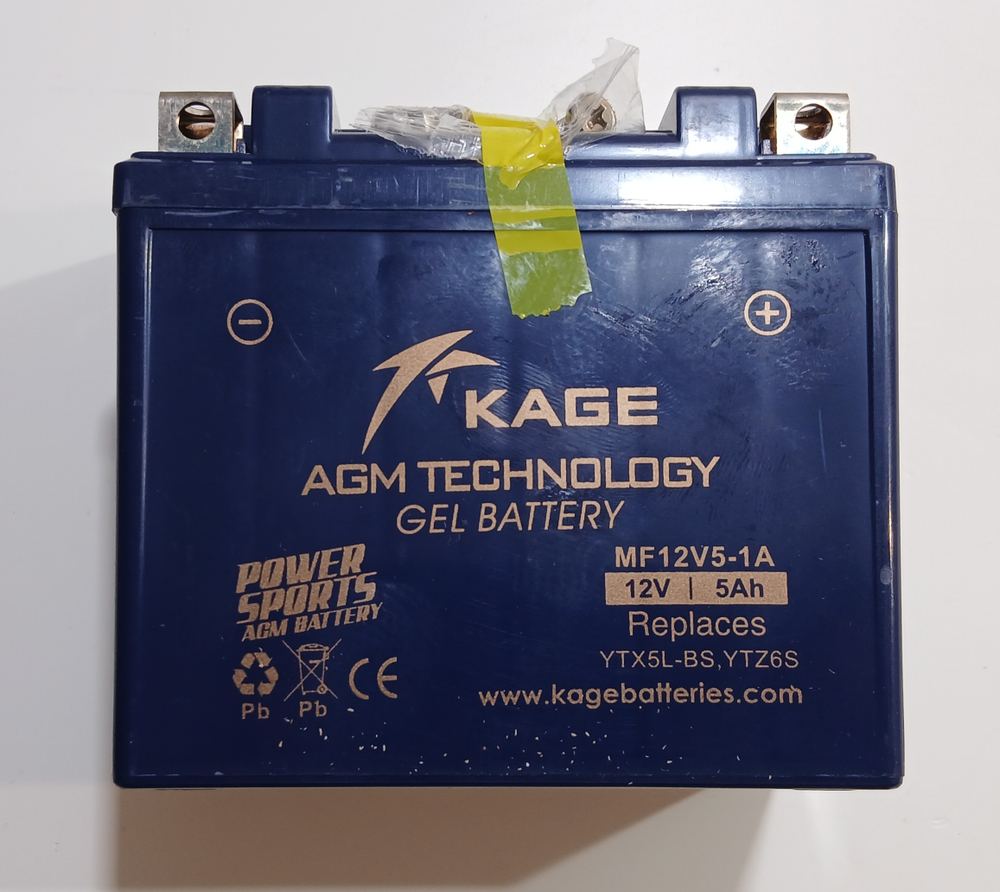 АКБ KAGE 12v 5Ah 112х65х100 Мотоцикл BSE Z3