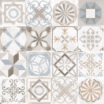 Керамогранит Alma Ceramica GFU6060BTP14R Beton Pro 60x60 микс глазурованный матовый / противоскользящий / карвинг пэчворк / с орнаментом