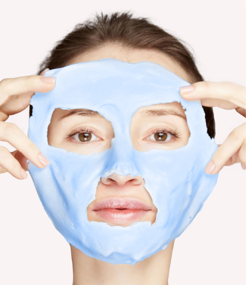 Увлажняющая альгинатная маска с голубой спирулиной и гиалуроновой кислотой, 45 гр (Smorodina)