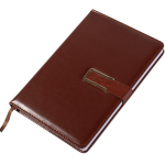 Ежедневник недатированный, А5, Yalong, 7БЦ, иск. кожа, ляссе, клапан с отделкой золото, клетка, 110л, коричневый, "Золотая классика"