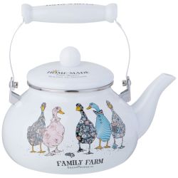 ЧАЙНИК AGNESS ЭМАЛИРОВАННЫЙ СЕРИЯ "FAMILY FARM", 2,5 Л